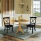 International Concepts 42 in Dual Drop Leaf Dining Table with 2 Cross Back Dining Chairs - 3 Piece Dining Set K04-42DP-C46-613P - alternate 5